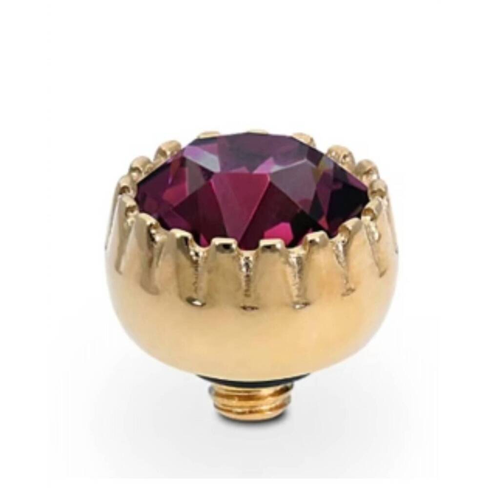NEW QUDO women's london 8mm jewelry topper in purple/gold